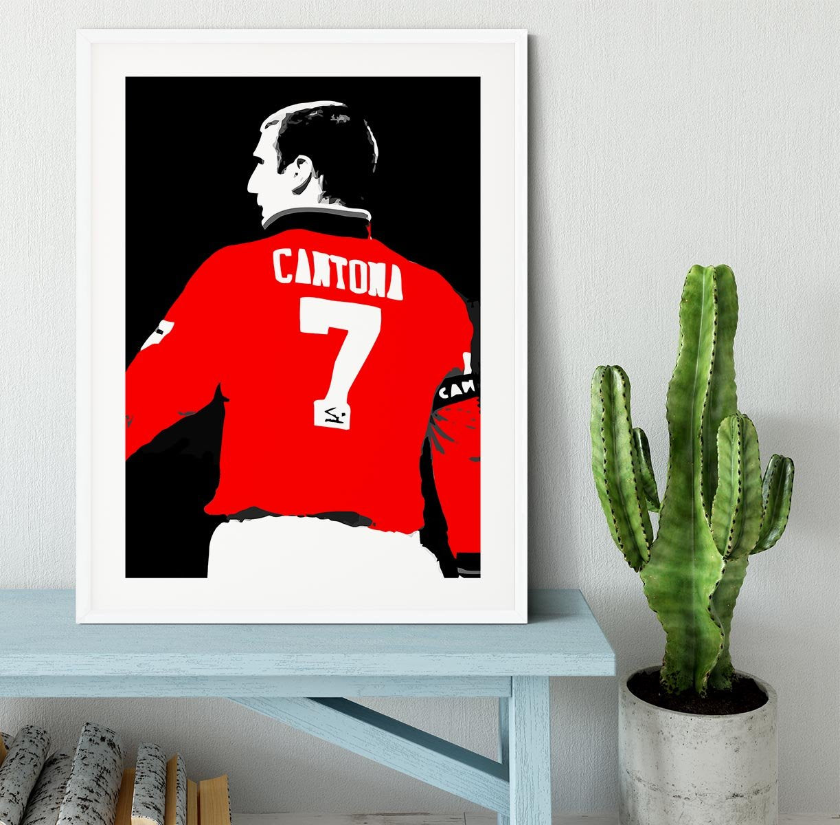 Eric Cantona No 7 Framed Print - Canvas Art Rocks - 5