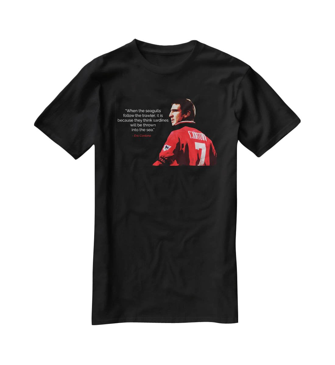 Eric Cantona Seagulls T-Shirt - Canvas Art Rocks - 1