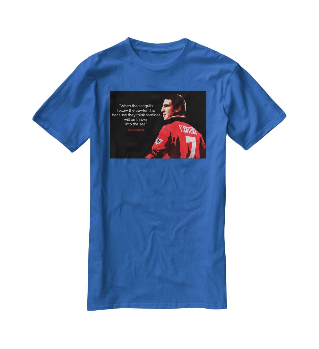 Eric Cantona Seagulls T-Shirt - Canvas Art Rocks - 2