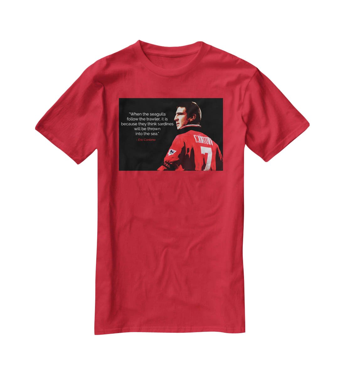 Eric Cantona Seagulls T-Shirt - Canvas Art Rocks - 4