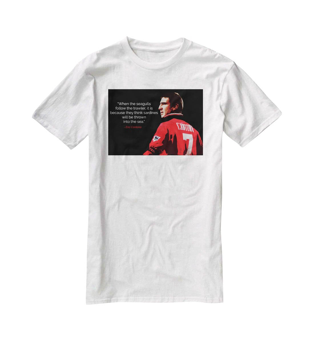 Eric Cantona Seagulls T-Shirt - Canvas Art Rocks - 5