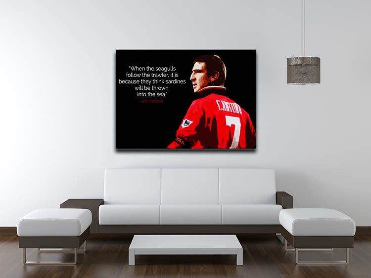 Eric Cantona Seagulls Canvas Print or Poster - Canvas Art Rocks