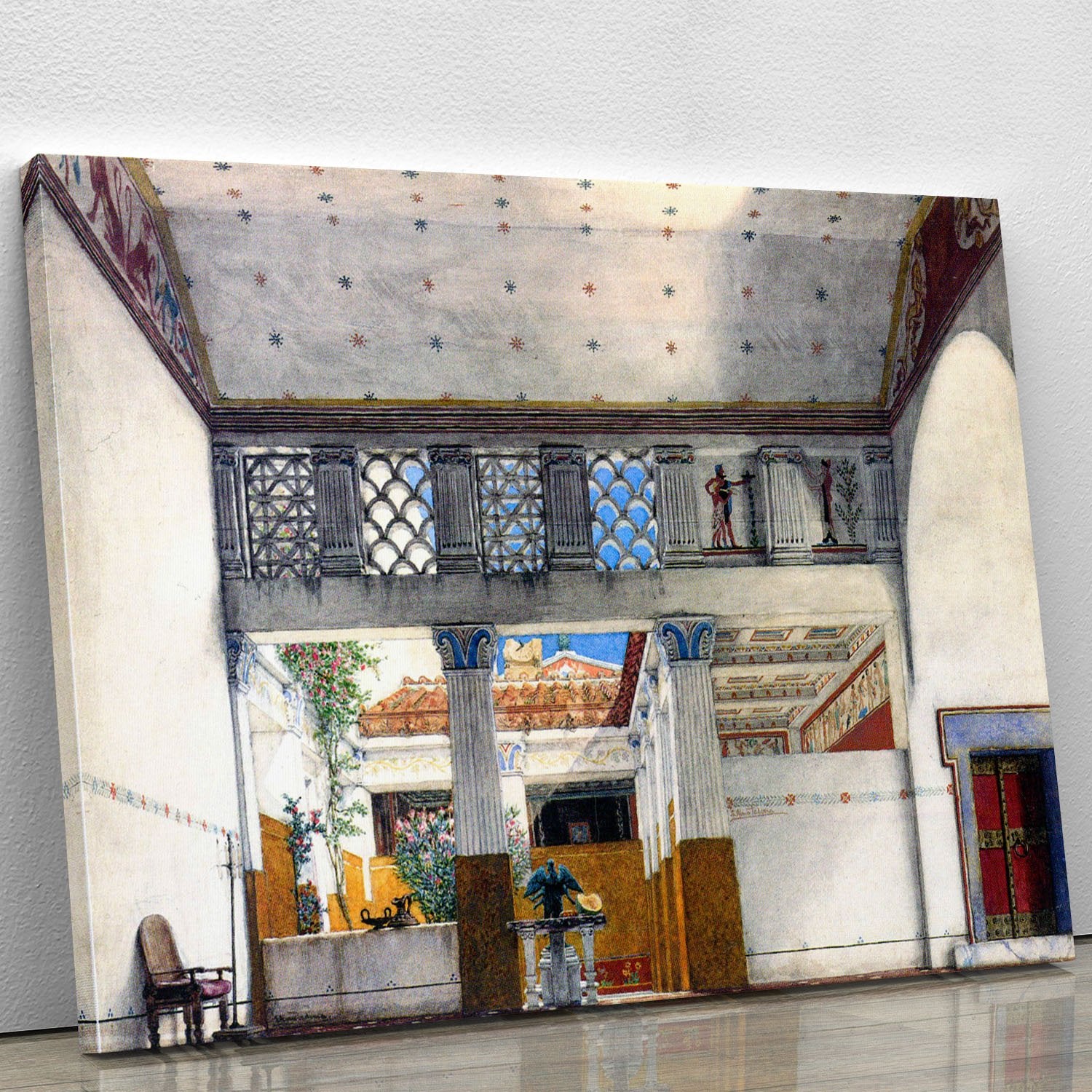 Establishment of Caius Martius house by Alma Tadema Canvas Print or Poster