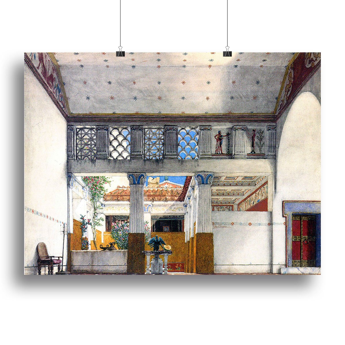 Establishment of Caius Martius house by Alma Tadema Canvas Print or Poster