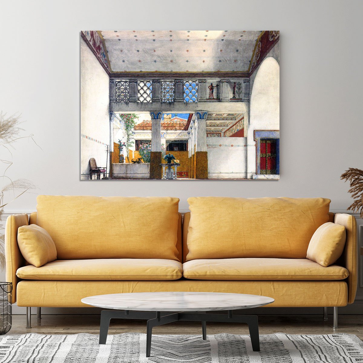 Establishment of Caius Martius house by Alma Tadema Canvas Print or Poster