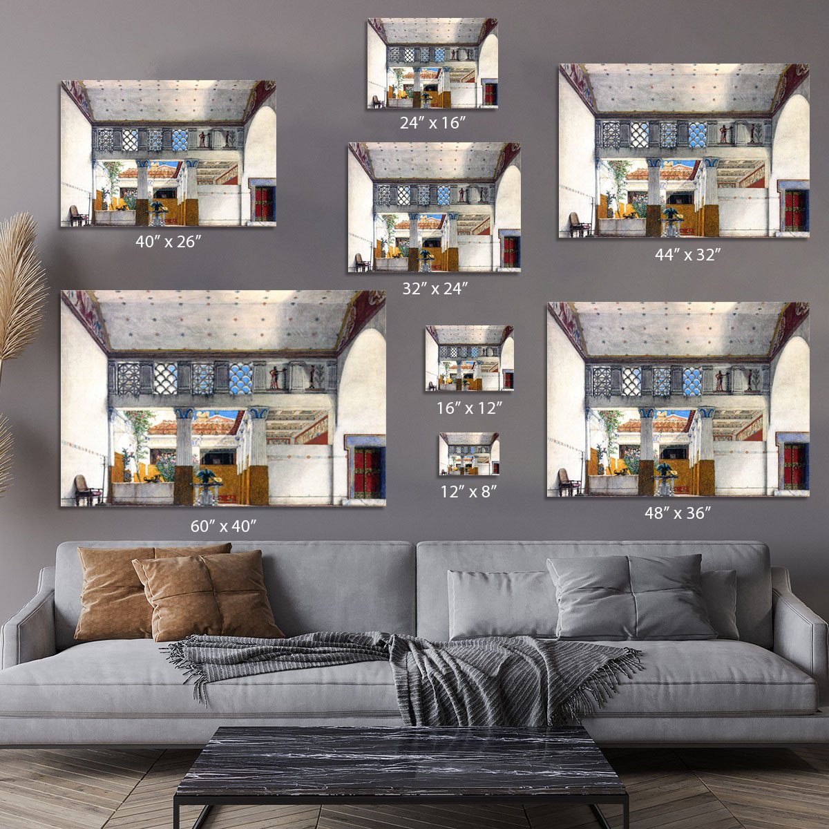 Establishment of Caius Martius house by Alma Tadema Canvas Print or Poster