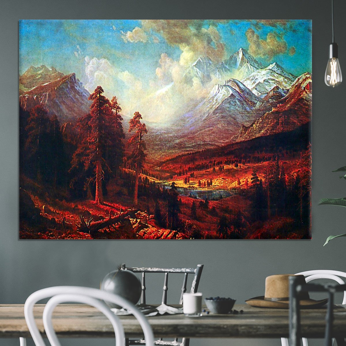 Estes Park by Bierstadt Canvas Print or Poster