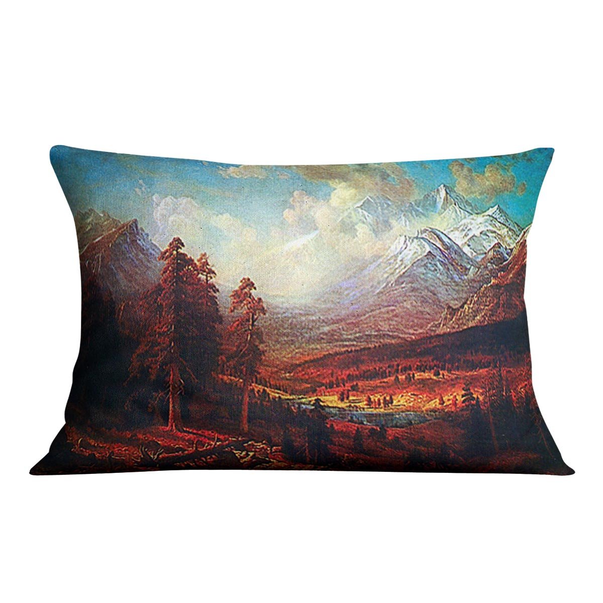 Estes Park by Bierstadt Cushion - Canvas Art Rocks - 4