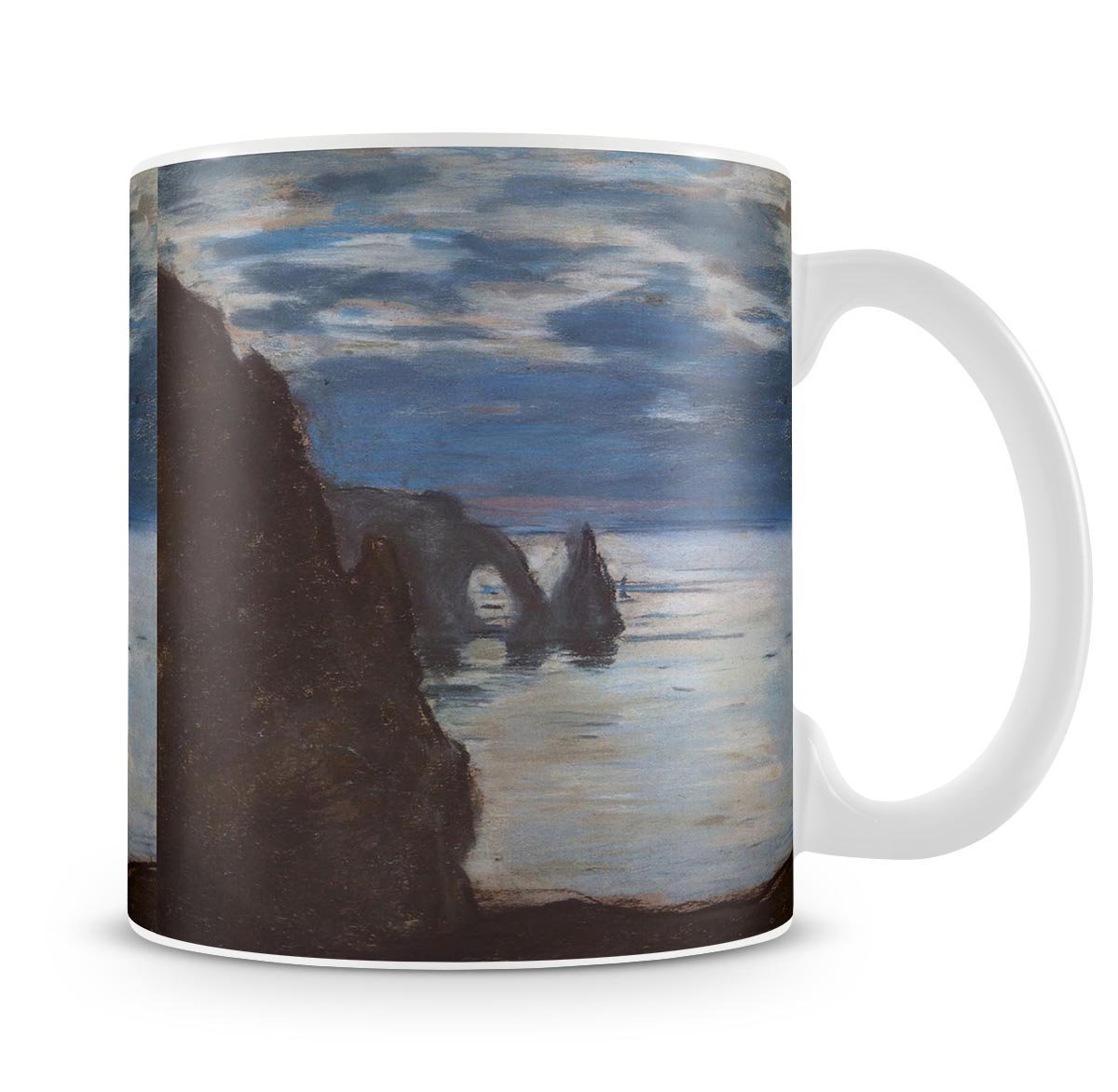 Etretat by Monet Mug - Canvas Art Rocks - 4