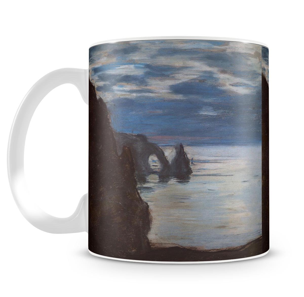 Etretat by Monet Mug - Canvas Art Rocks - 4