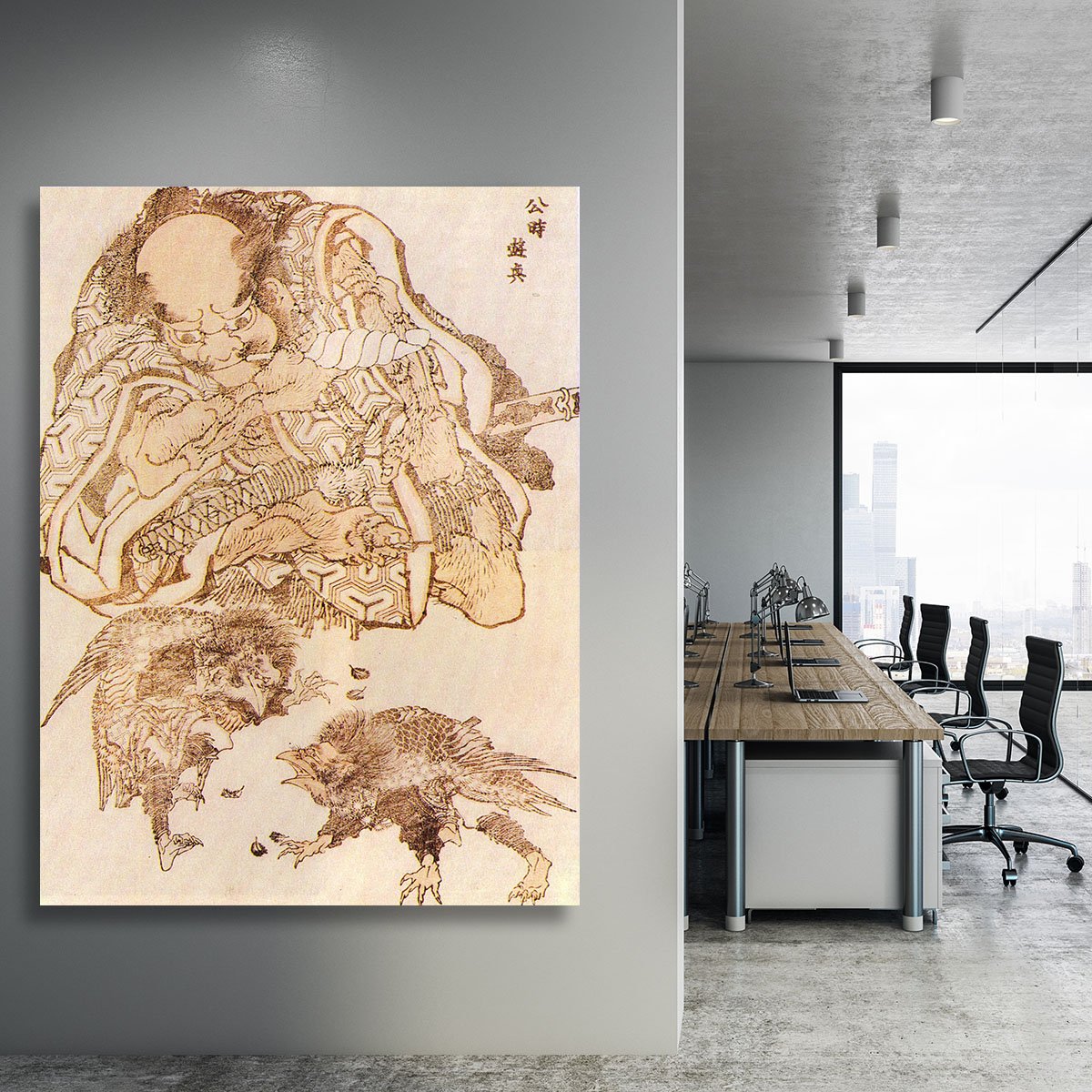 Exodus by Hokusai Canvas Print or Poster