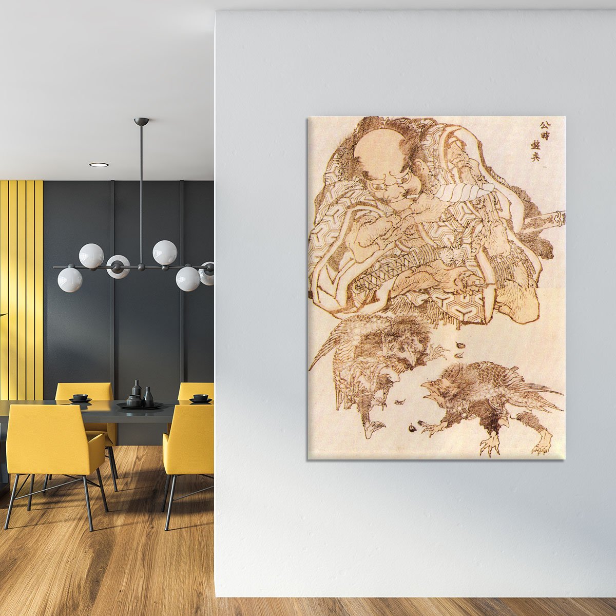 Exodus by Hokusai Canvas Print or Poster