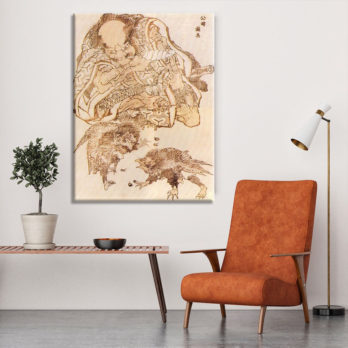 Exodus by Hokusai Canvas Print or Poster