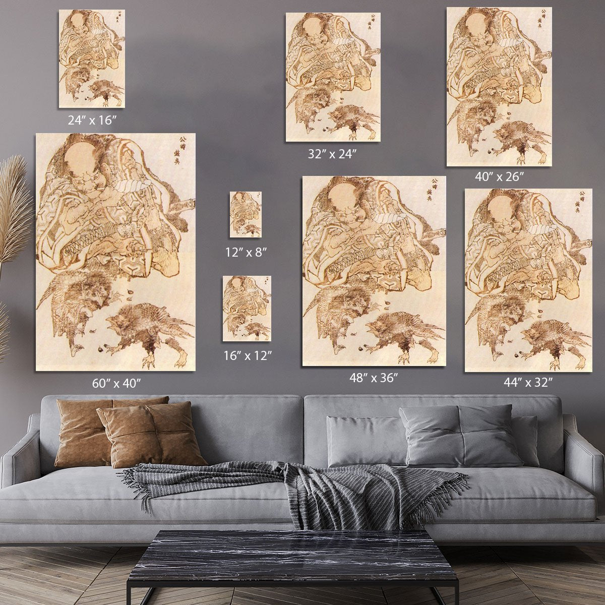 Exodus by Hokusai Canvas Print or Poster