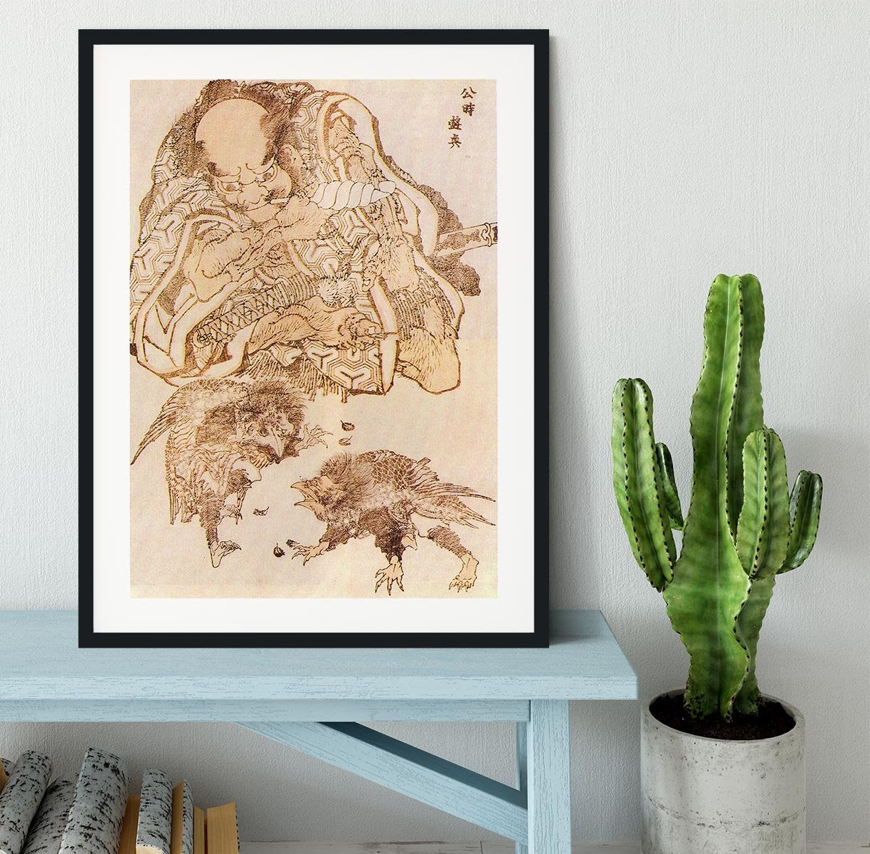 Exodus by Hokusai Framed Print - Canvas Art Rocks - 1
