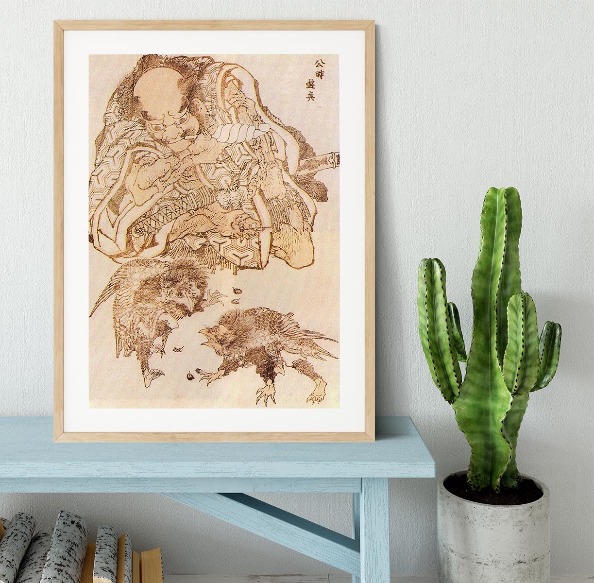 Exodus by Hokusai Framed Print - Canvas Art Rocks - 3