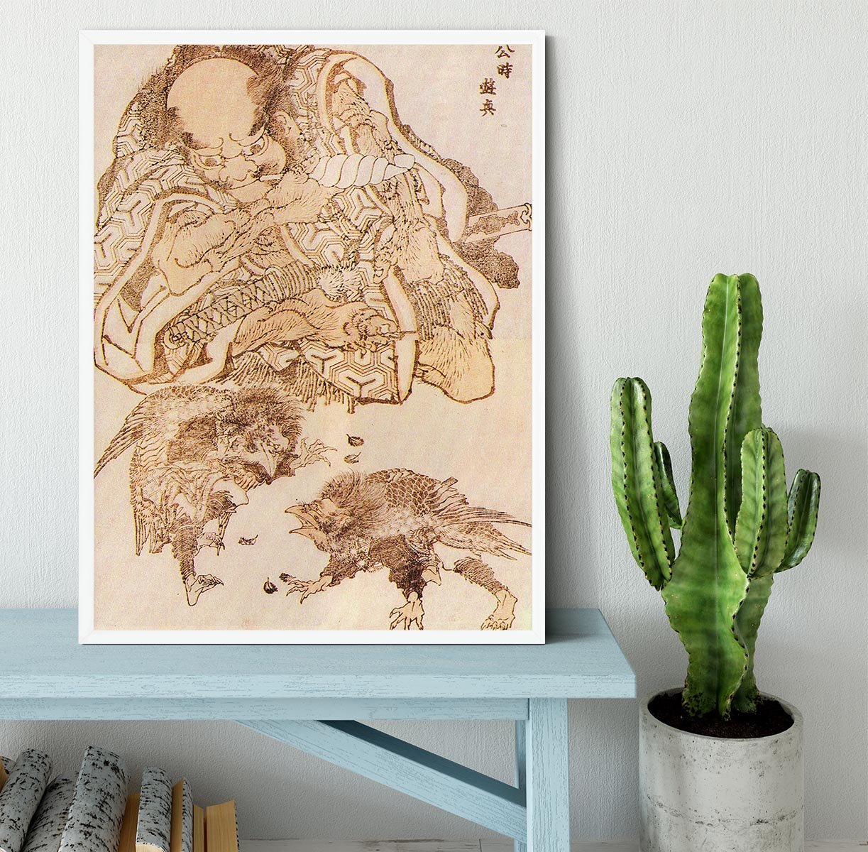 Exodus by Hokusai Framed Print - Canvas Art Rocks -6