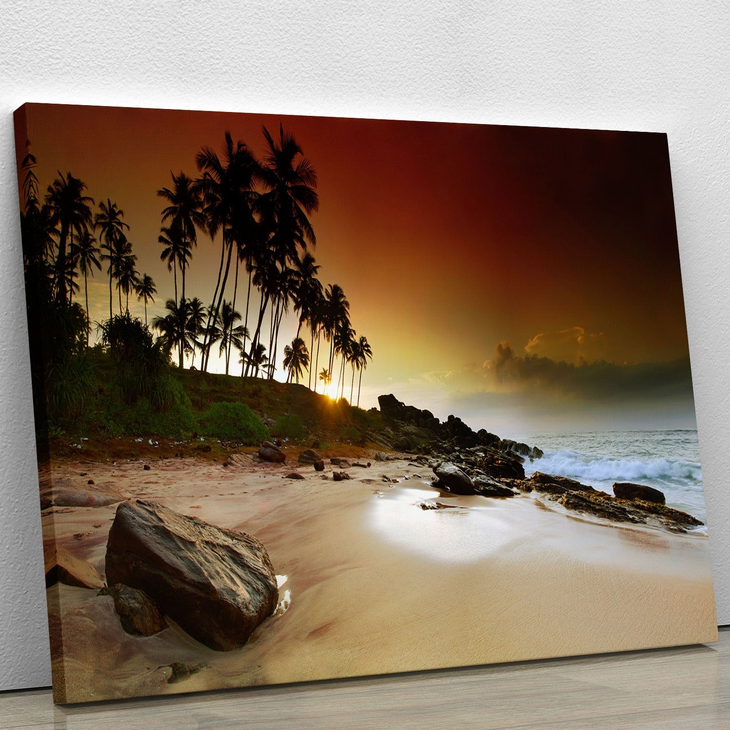Extremely beautiful vivid sunrise Canvas Print or Poster