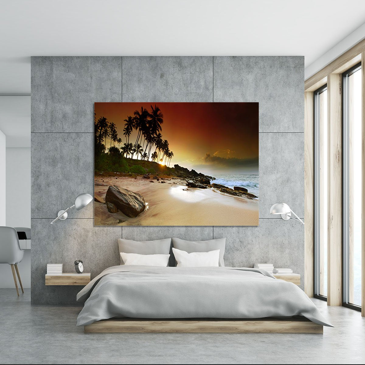 Extremely beautiful vivid sunrise Canvas Print or Poster