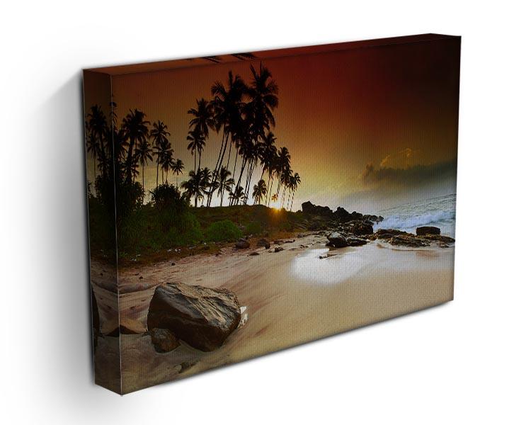 Extremely beautiful vivid sunrise Canvas Print or Poster - Canvas Art Rocks - 3