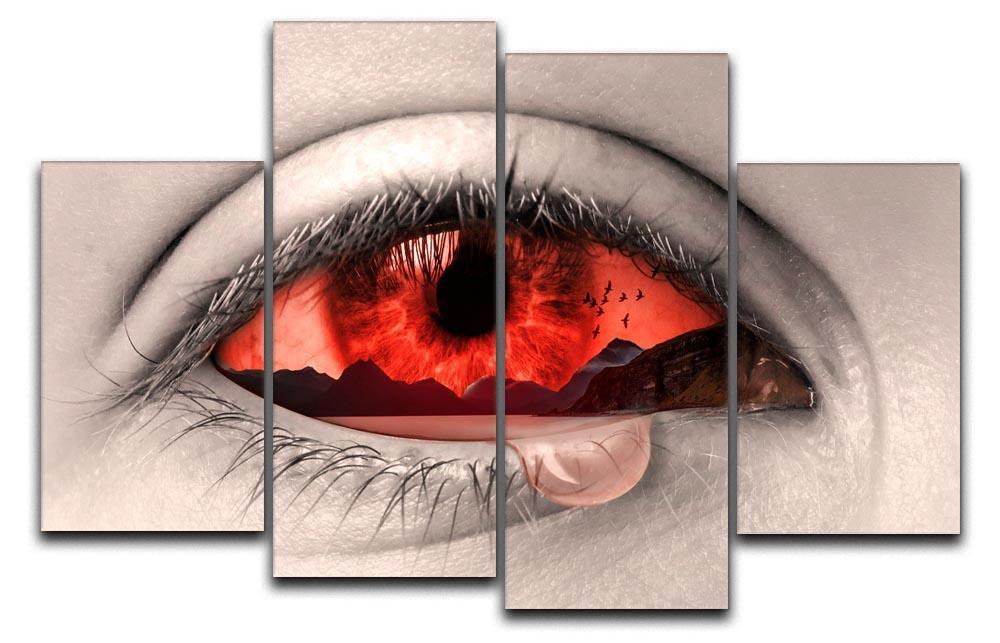 Eye Of Nature 4 Split Panel Canvas  - Canvas Art Rocks - 1