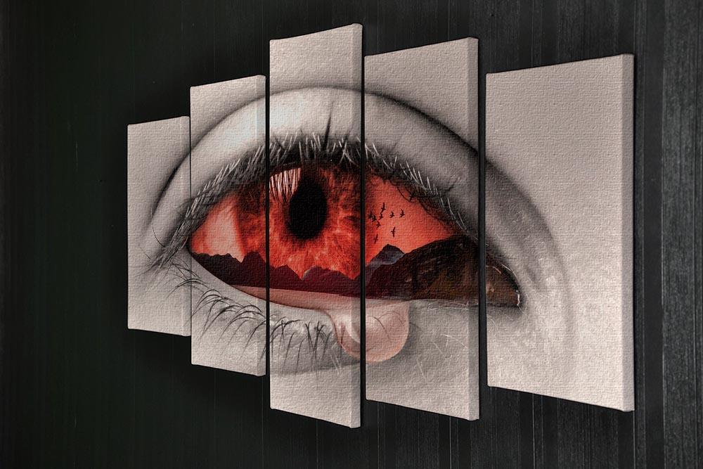 Eye Of Nature 5 Split Panel Canvas - Canvas Art Rocks - 2