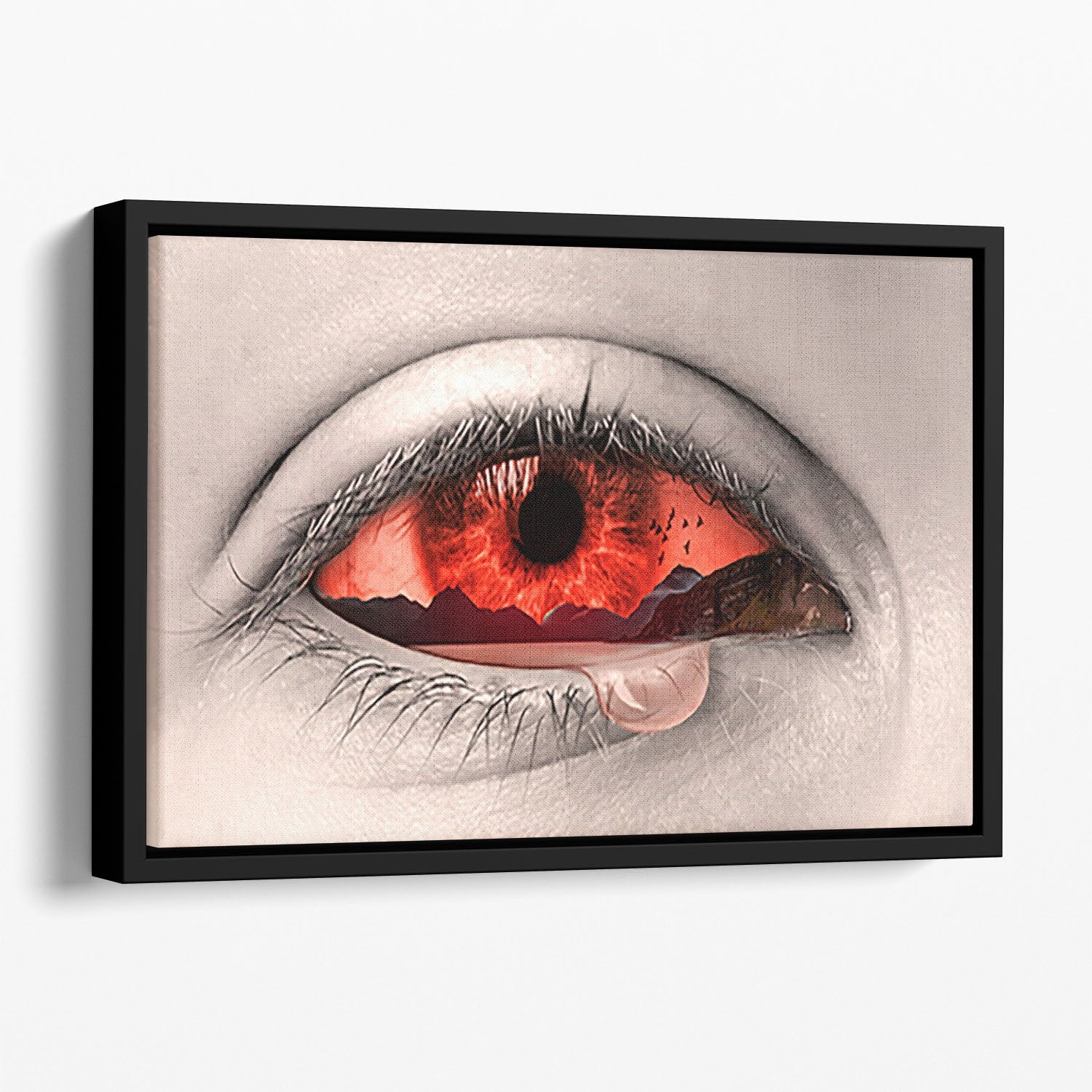 Eye Of Nature Floating Framed Canvas