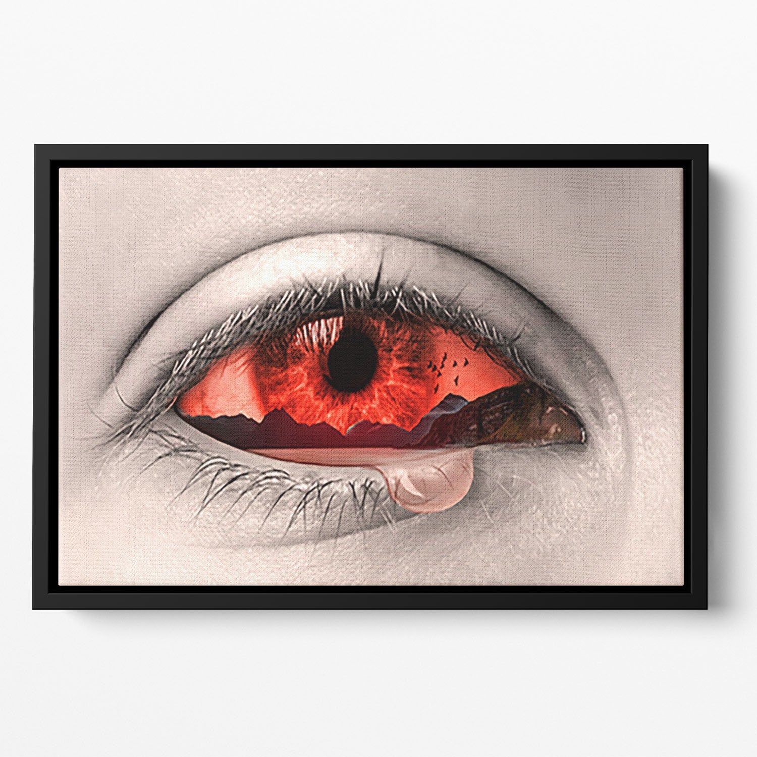 Eye Of Nature Floating Framed Canvas