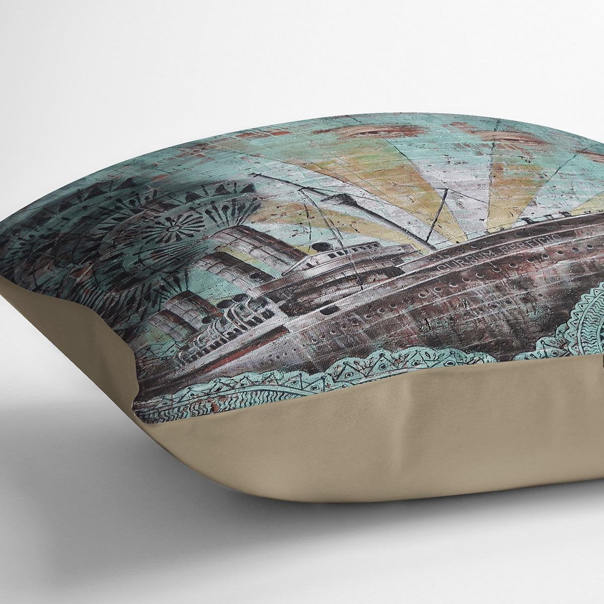 Eye Of The Storm Graffiti Cushion