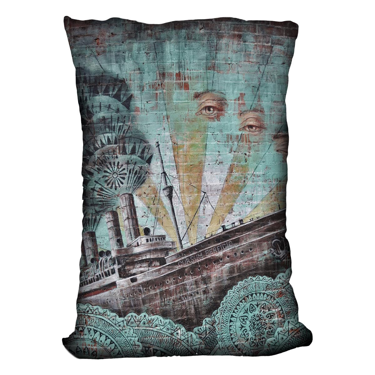 Eye Of The Storm Graffiti Cushion