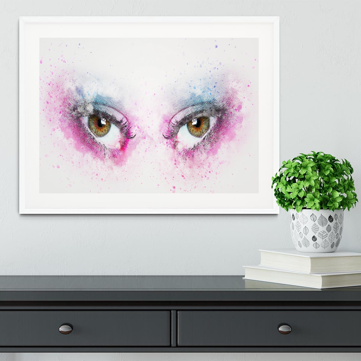 Eye Painting Framed Print - Canvas Art Rocks - 5