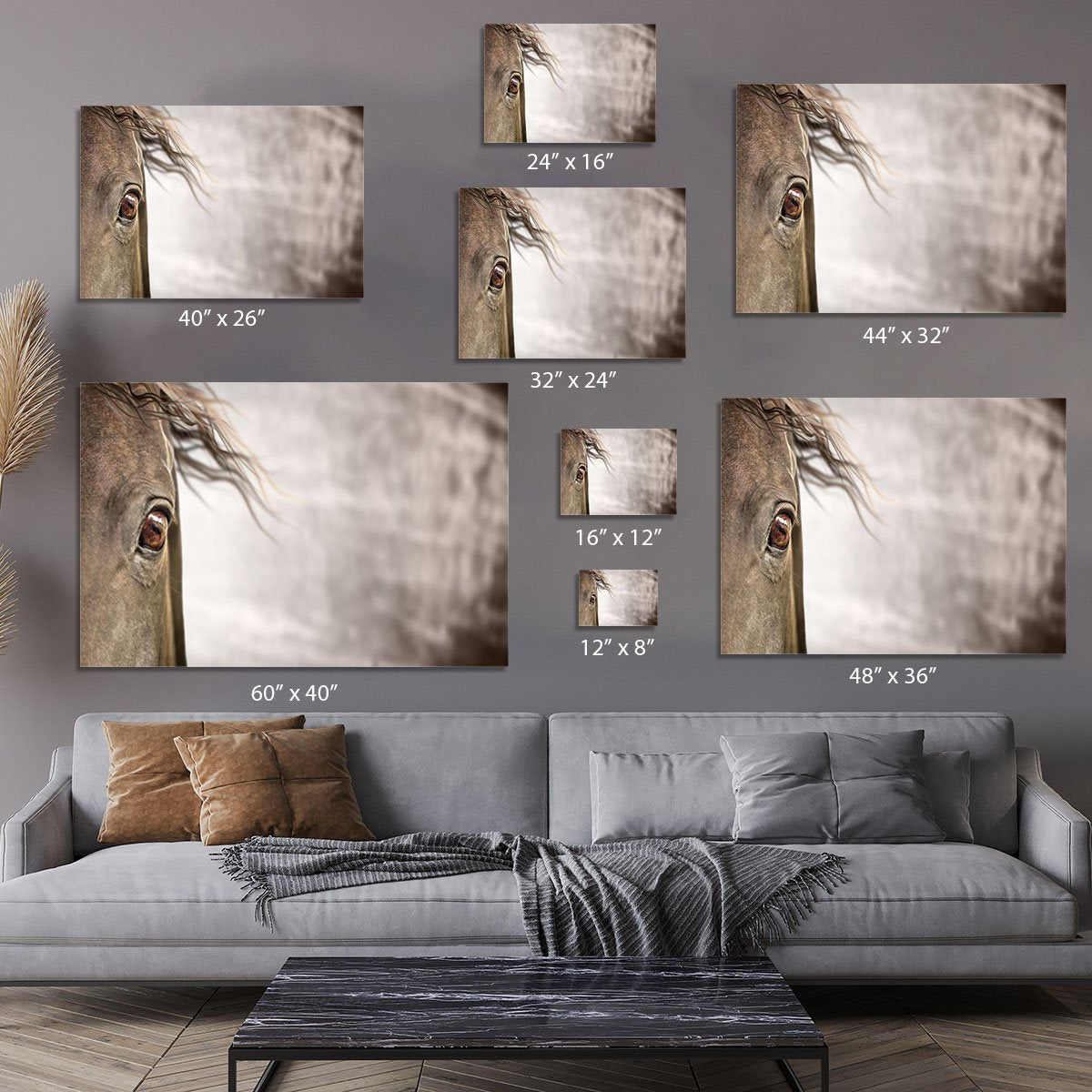 Eye of horse Canvas Print or Poster