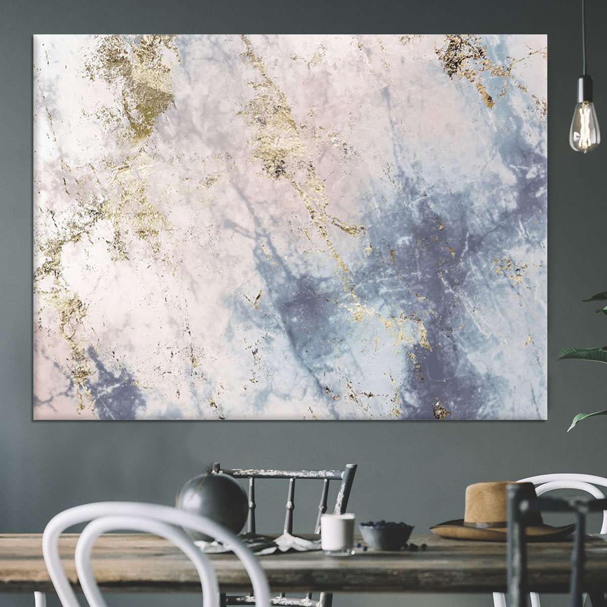 Faded Marble Canvas Print or Poster