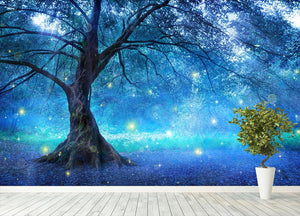 Fairy Tree In Mystic Forest Wall Mural Wallpaper - Canvas Art Rocks - 4