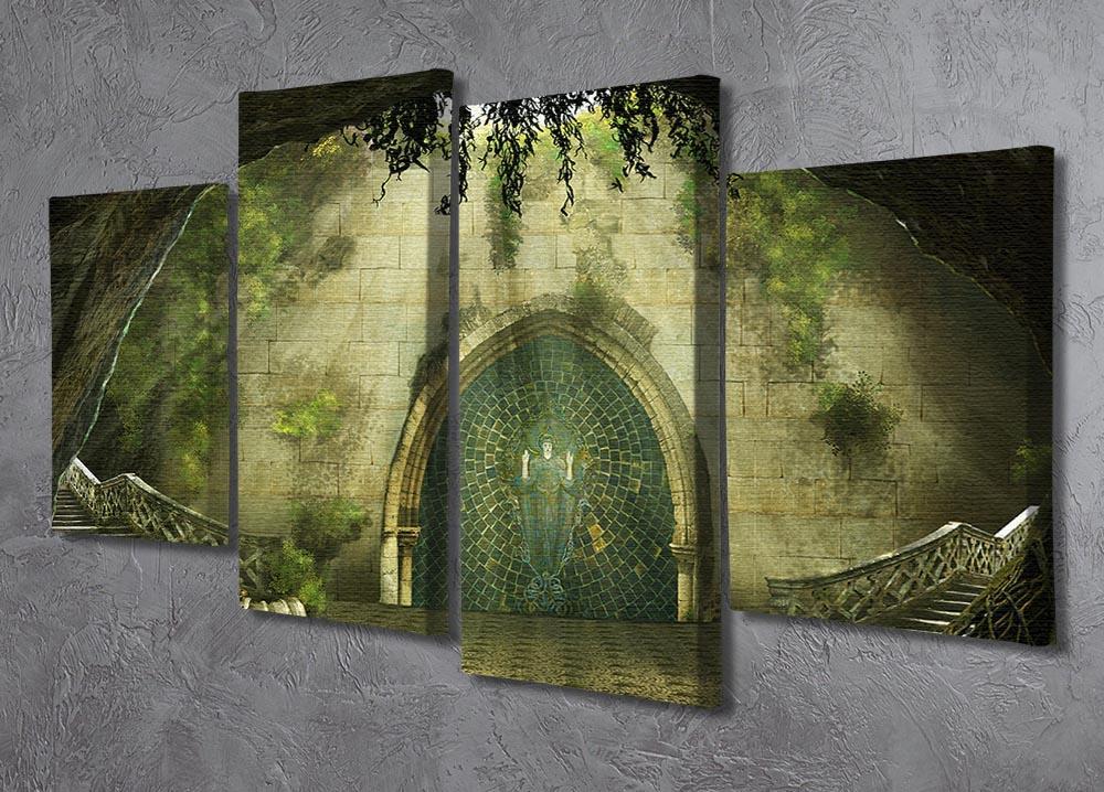 Fantasy cave 4 Split Panel Canvas  - Canvas Art Rocks - 2