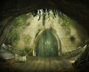 Fantasy cave Wall Mural Wallpaper - Canvas Art Rocks - 1