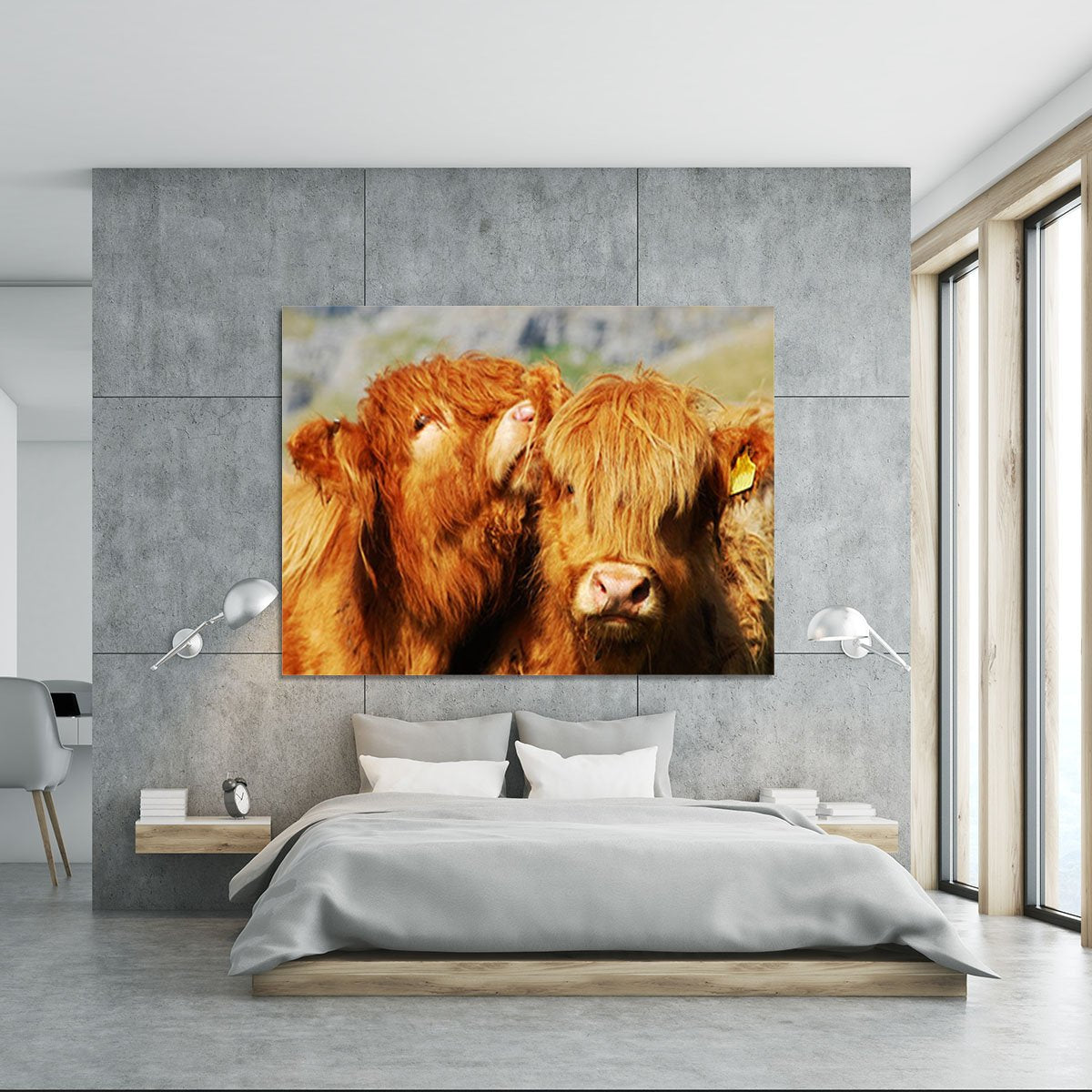 Farm cows Canvas Print or Poster