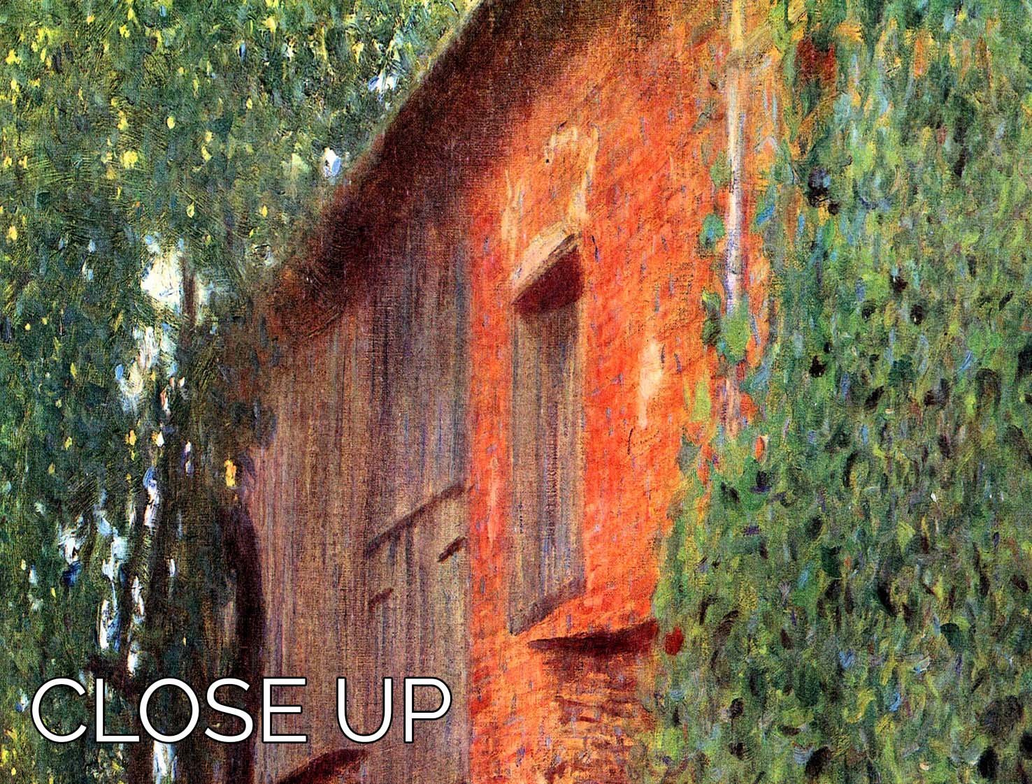 Farmhouse in Chamber in Attersee by Klimt 3 Split Panel Canvas Print - Canvas Art Rocks - 3