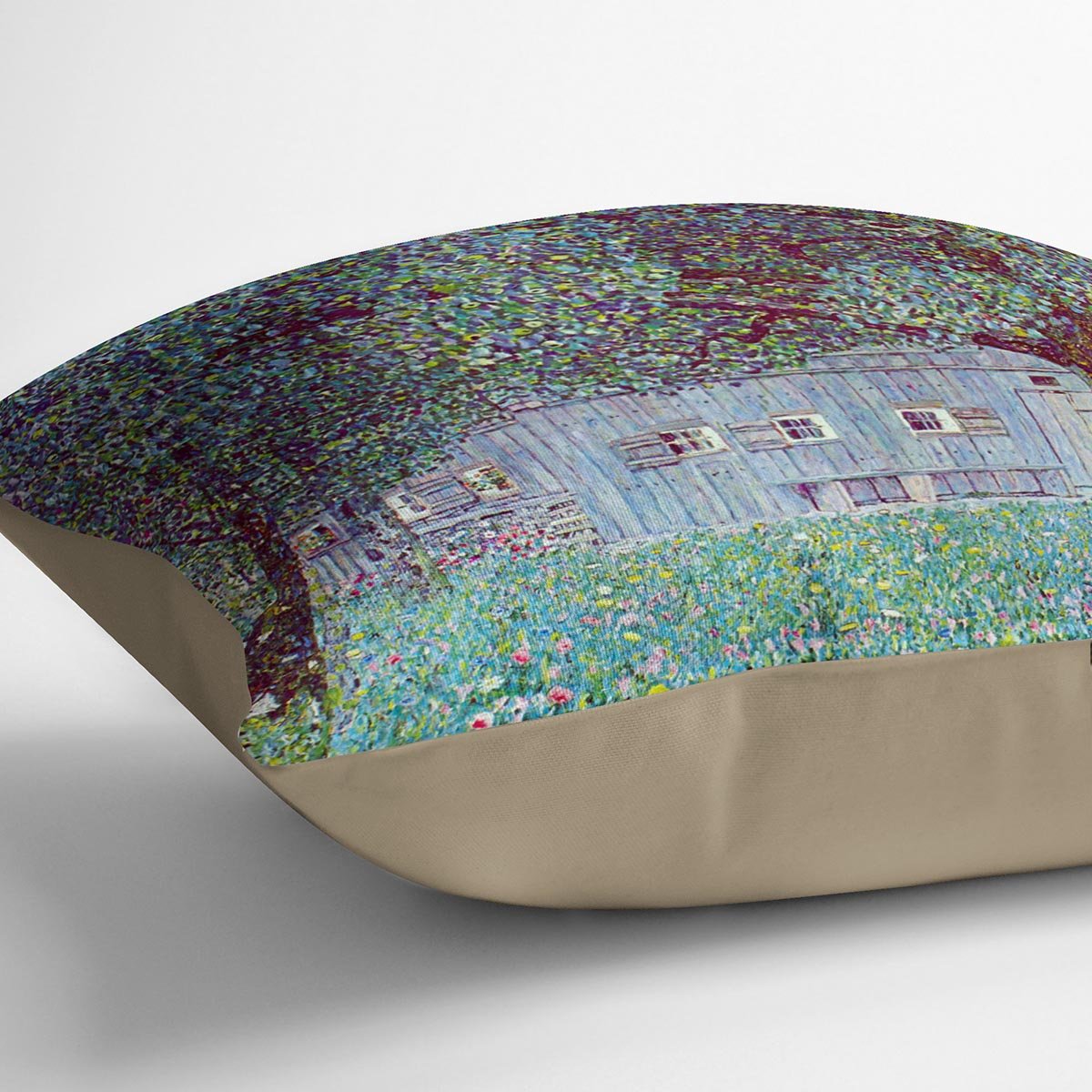Farmhouse in Upper Austria by Klimt Throw Pillow