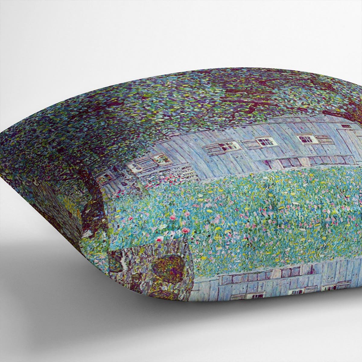 Farmhouse in Upper Austria by Klimt Throw Pillow