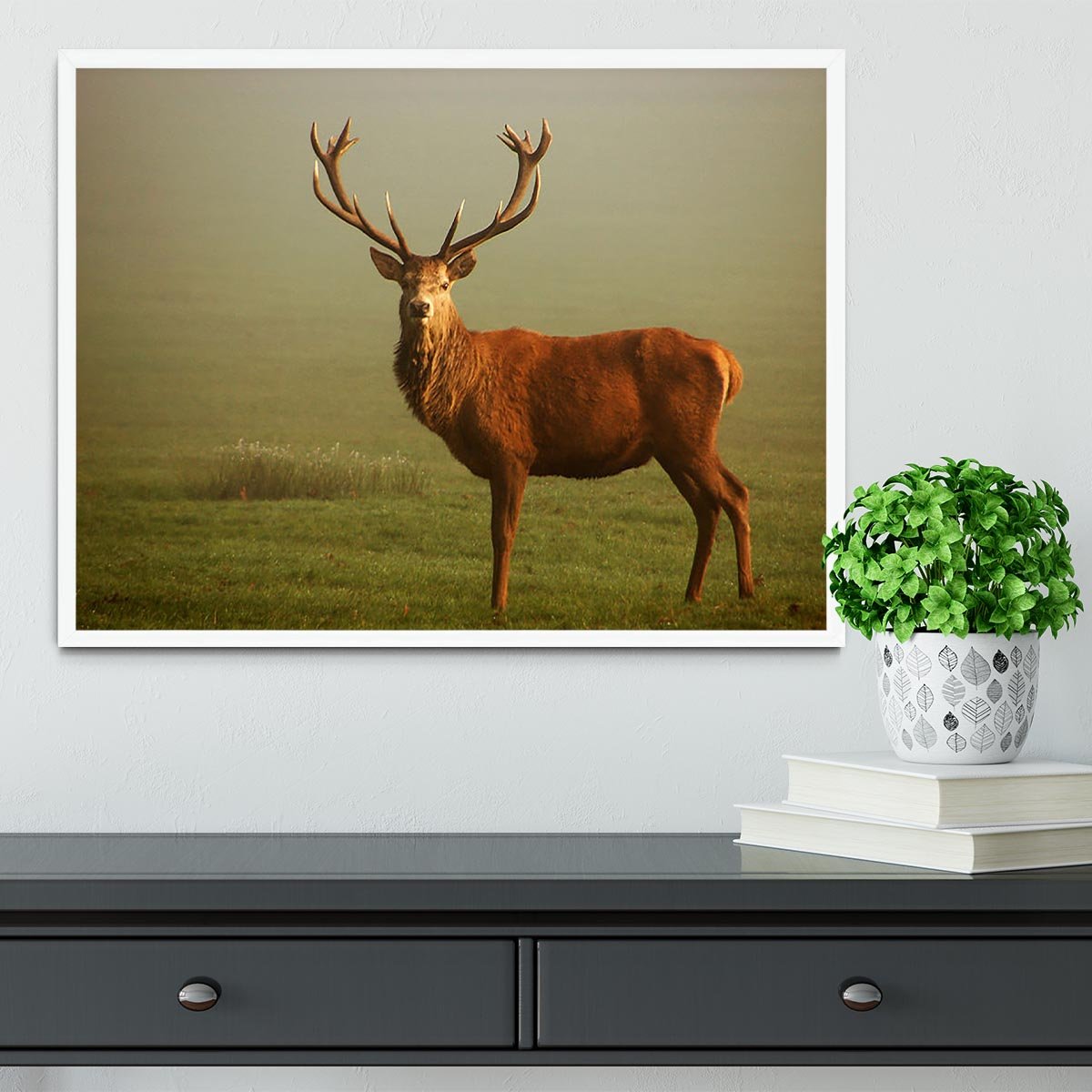 Fawn Framed Print - Canvas Art Rocks -6