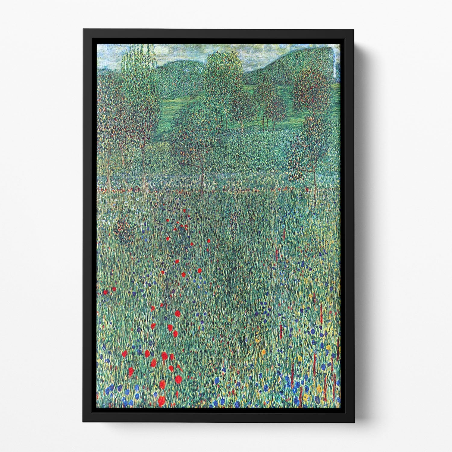 Female act with Animals by Klimt Floating Framed Canvas
