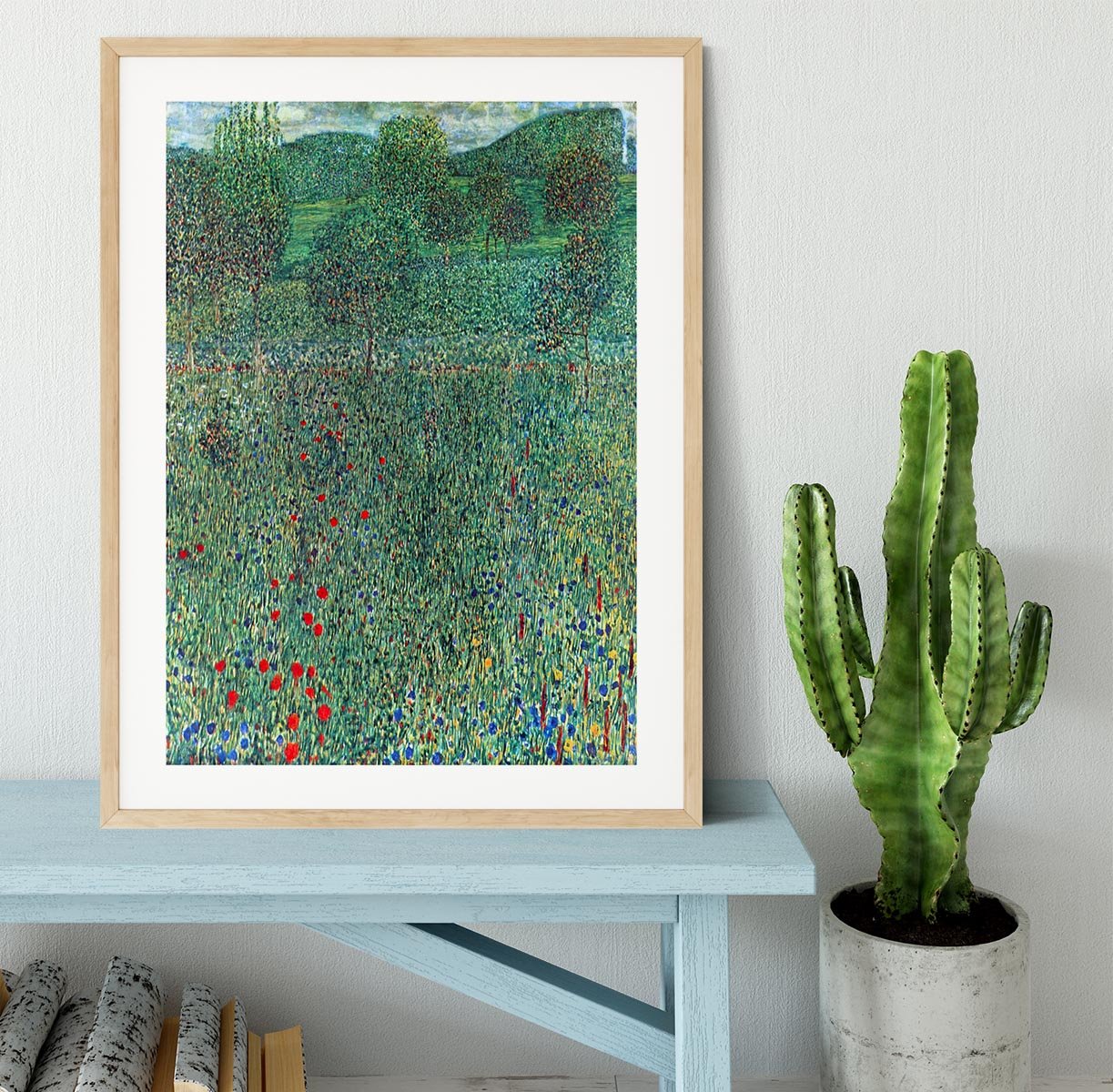 Female act with Animals by Klimt Framed Print - Canvas Art Rocks - 3