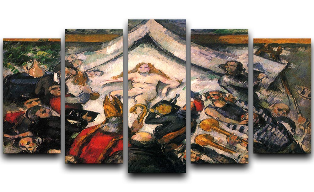 Female by Cezanne 5 Split Panel Canvas - Canvas Art Rocks - 1