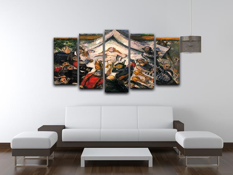 Female by Cezanne 5 Split Panel Canvas - Canvas Art Rocks - 3