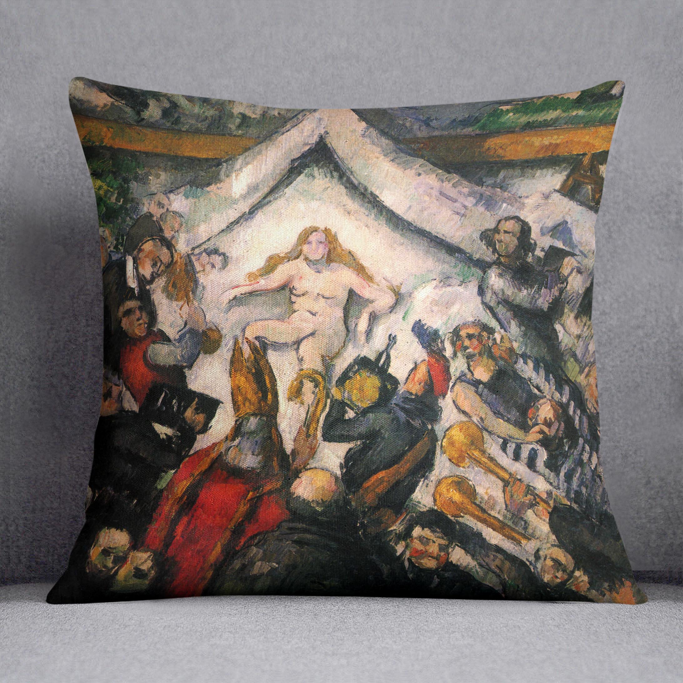 Female by Cezanne Cushion - Canvas Art Rocks - 1