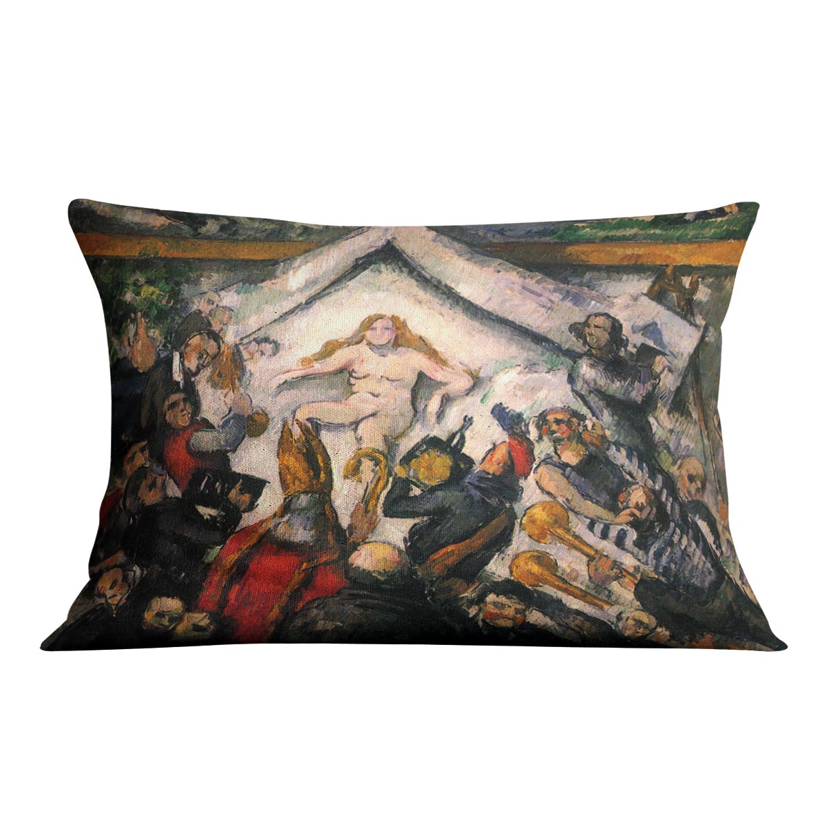 Female by Cezanne Cushion - Canvas Art Rocks - 4