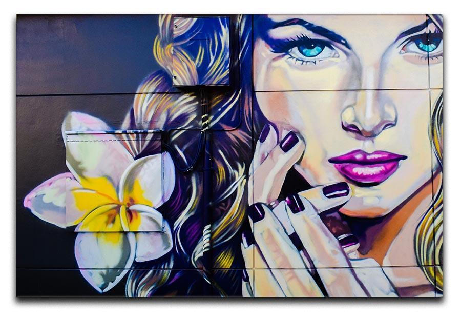 Femme Fatale Graffiti Canvas Print or Poster  - Canvas Art Rocks - 1