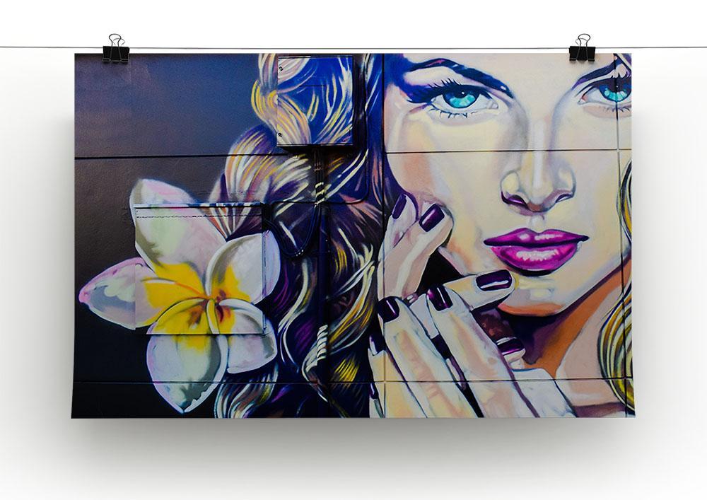 Femme Fatale Graffiti Canvas Print or Poster - Canvas Art Rocks - 2