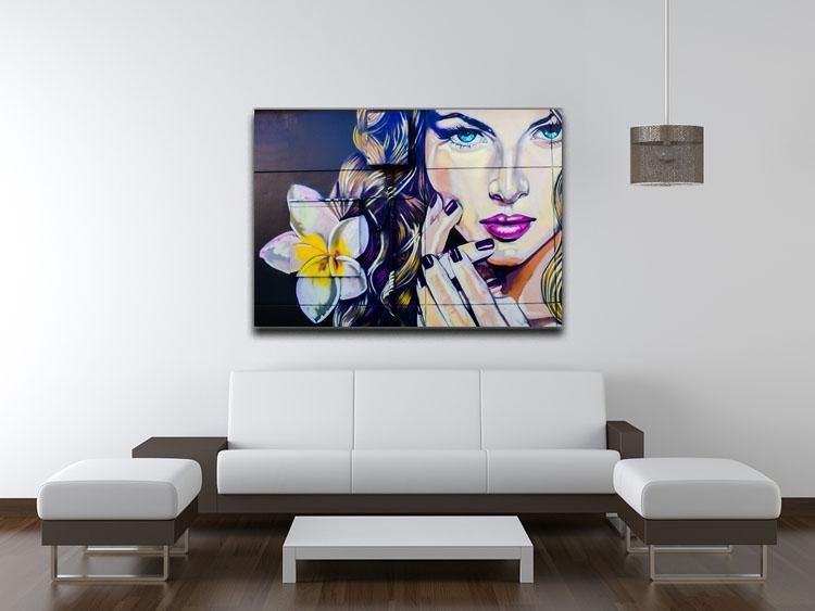 Femme Fatale Graffiti Canvas Print or Poster - Canvas Art Rocks - 4